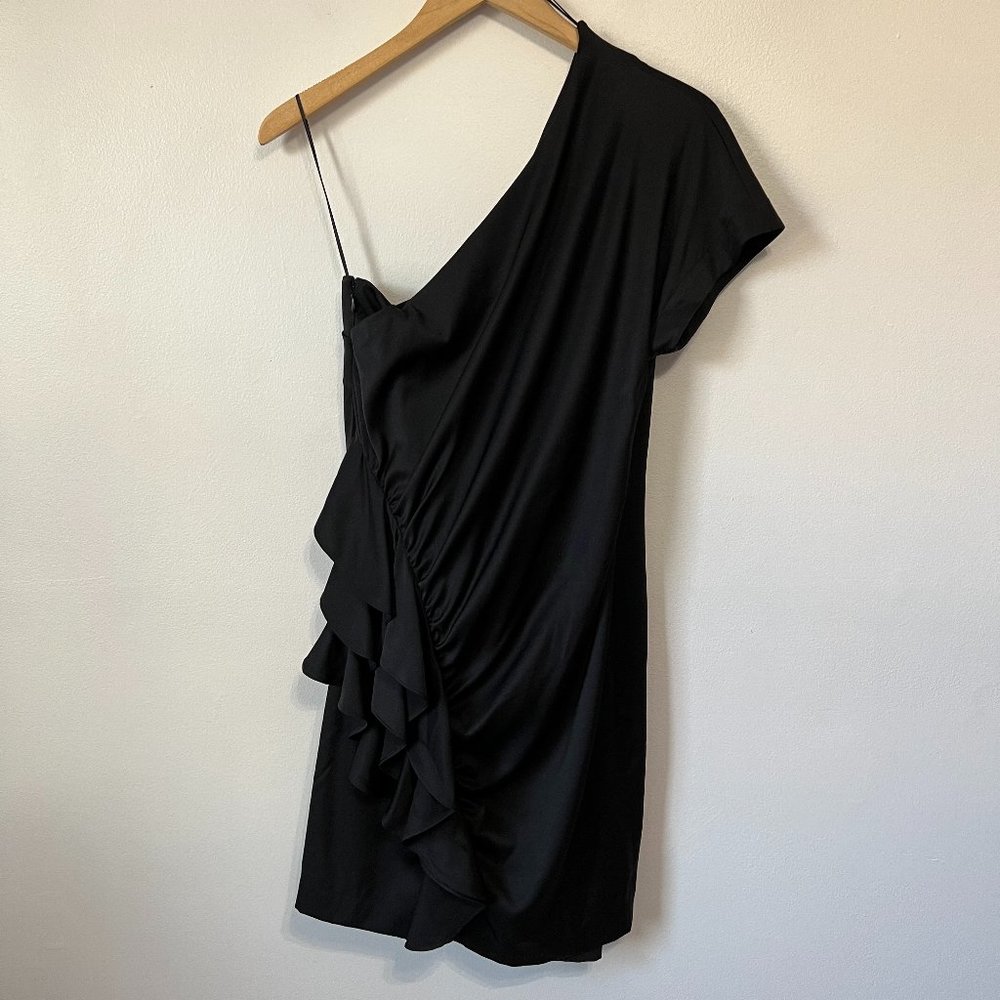 Ali Ro Black Silk Dress Size 6